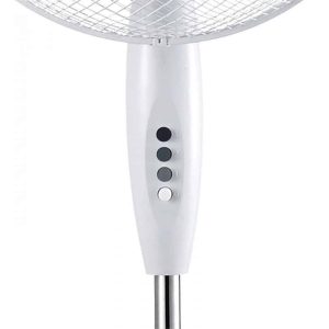 Staande Ventilator Wit 40CM 3 Standen hoogte 103cm -129cm Velamp - Afbeelding 5
