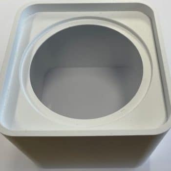 Yela- Thin Inb. Spot Opbouwrand Vierkant Wit 100X100X85