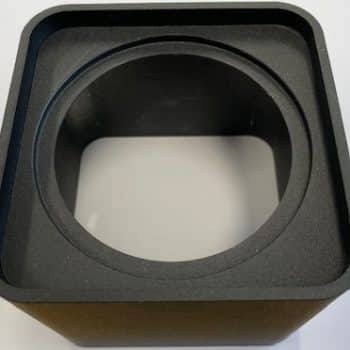 Yela- Thin Inb. Spot Opbouwrand Vierkant Zwart 100X100X85