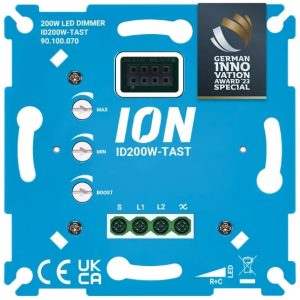 Ionled Inbouw LED Dimmer Tast comfort 0.3- 200W IMD200W-TAST Hotel Schakeling - Afbeelding 3