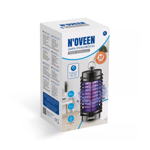 Vliegenvanger Insectenkiller 3W Noveem 10,7x9,7x21cm 40m2  LED - Afbeelding 2