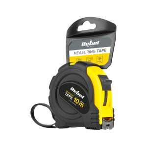 Rebel Gereedschap Rolmaat 10meter 25mm riemclip Meetlint RB1132 - Afbeelding 3