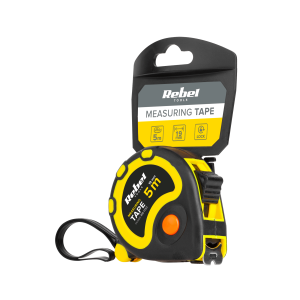 Rebel Gereedschap Rolmaat 5meter 19mm riemclip Meetlint RB1130 - Afbeelding 3