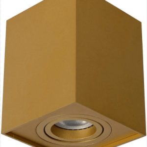 Lucide - Plafondspot - TUBE - 1xGU10 - Mat Goud/ Mes