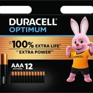 Duracell Optimum Alkaline MN2400 AAA  12-Pack LR03 - Afbeelding 2