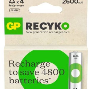 G.P Batterij Oplaadbaar Nimh R06 AA 2600Mah 1.2V Penlite Bls4 - Afbeelding 4
