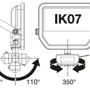 Osram Floodlight Led 6/ 8W. Sensor 3000K Wit Ip66 IK08 780/1100L - Afbeelding 3