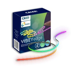Calex Vibey LED Strip RGBIC 2mtr. including controller Batttery - Afbeelding 2