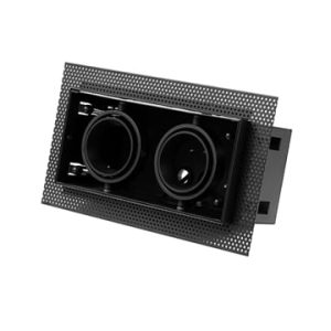 Tro- Uni Inb. Spot Vierkant Trimless Zwart 2 X 50mm 219x119x184 148-062 - Afbeelding 6