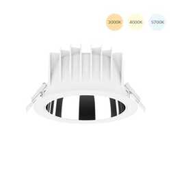 Tro- 136-445 Downlight Refl. Wit 228mm 60Gr CCT 6-15W 1410Lm