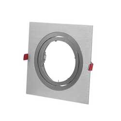 Tro- 148-031 Uni Inb. Spot AR111 111mm Alu 1-Gats Vierkant 180(150)Mm