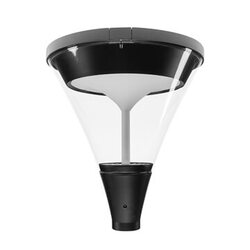 Tro- 220-041 Paal opzet Arm. Post Top Light Zwart 12/20/30/40W 2700K/