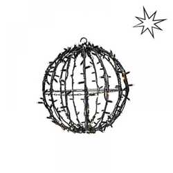 Tro- 571-010 3D Ball 35Grm Black Cable 3000K Ww & Twinkle 3000K Ww