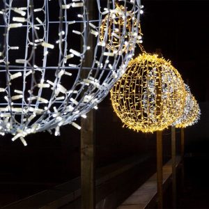 Tro- 571-016 Kerst 3D Ball 50cm Wit Draad 6500K CW+ & Flash 6500K CW