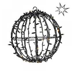 Tro- 571-030 3D Ball 80Cm Black Cable 3000K Ww & Twinkle 3000K Ww