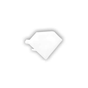Tro- 8104072 Led Profiel E96W End Cap Wit for profile PO23n. 1pce
