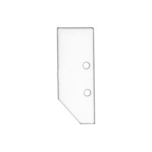 Tro- 8123191 Led Profiel E92 End cap Alu Wit RAL 9003 for profile V
