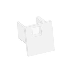 Tro- 8304025 Led Profiel E221 End Cap Wit RAL9010. profile FP4 met