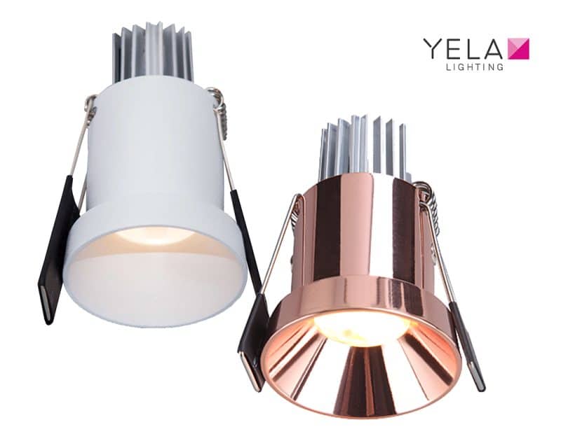 Yela Spot Smaragd Mini Goud Rose 5W 24°Dimbaar 827 450L Ø44 Gatmaat Ø38