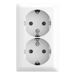 Busch-J AP-Plus Opbouw WCD RA. Dubbel Kindveilig Echt Wit 202EAPBJ-524