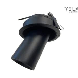 Yela Spot Toermalijn Zwart 10W 36° Dimbaar 827 900L Ø48 Gatmaat Ø92