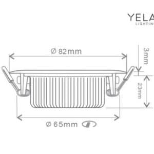 Yela- Atlantis Inb. Spot Led Zwart 5W Dim 700L DTW 38Gr 85(65)X23 Ip65 - Afbeelding 4