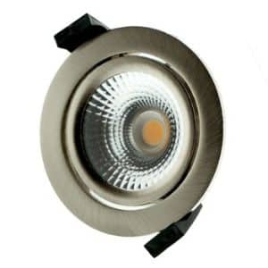 Yela Thin inbouwspot IP54 5W 827 60Gr Wentel Geschuurd Chroom Inclusief Driver Badkamer geschikt - Afbeelding 3