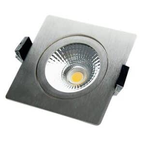 Yela- Thin Inb. Spot Led Vierkant Rvs 5W Dim 550L 830 50Gr 85(75)X23 I - Afbeelding 4