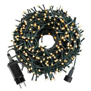 Tro- Kerst 024-048 Tree Light Retail 10M 25 Led Ww Led Zwart Wire