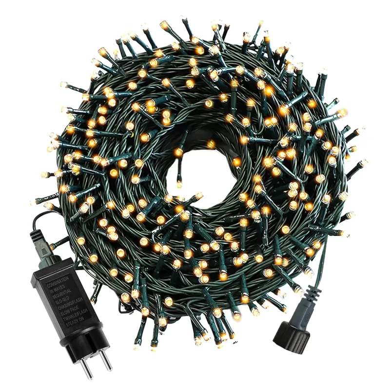 Tro- Kerst 024-048 Tree Light Retail 10M 25 Led Ww Led Zwart Wire