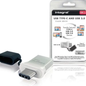 Integral Geheugen Usb Flash Drive 64Gb Fusion Dual Type-C - USB3.1