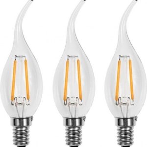 HP- Led Fila Mat Tip Kaarslamp 4W E14 2700K 360L Dimbaar HP-C35E14-4W-