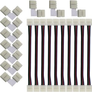 BMC Smd Ledstrip Verbinding Blokje 10Mm Knijp Voor Flexibel Rgb