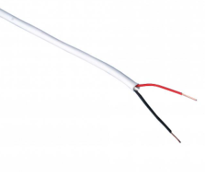 Tbt Telefoon Kabel 2X0.5Mm Wit 20Mtr Massief Vaste Kern Belkabel
