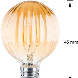 HP-Led Globelamp Filament 4W- 25W Goud Dimbaar
