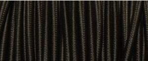 Vmvs Omvlochten Stof 3 X 0.75Mm Zwart Per 1.0Mtr
