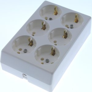 Tafelcontactdoos Tcd 7-Voudig Ra Mst Sl-Voudig 5xra 2xeuro Overspannings en Telefoon Beveiliger