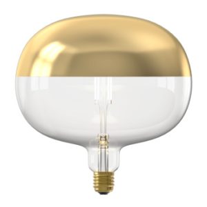 Calex Kopspiegel Globe G200 E27 6W. 360Lm 1800K Goud  Dim 2101000300