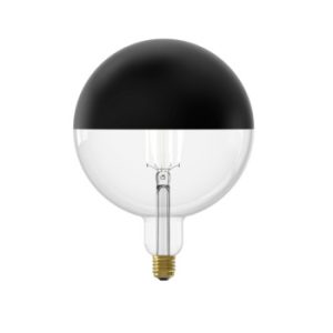 Calex Kopspiegel Globe G200 E27 6W. 360Lm 1800K Zwart  Dim 2101000200