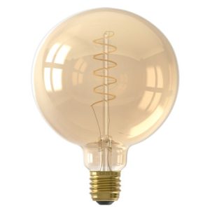 Calex 3-Stap Globe G125 E27 5.5W 470Lm 2100K Gold Dimbaar 1001003500