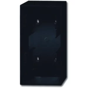 Busch-J Future Linear Opbouwbak met Bodumplaat 2-V Mat Zwart 1702-885