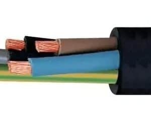 Neopreen- Rubber H07Rn-F 5X2.50Mm Zwart Per Meter