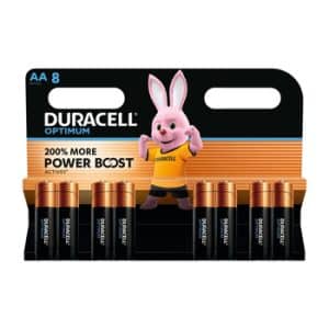 Duracell Optimum Alkaline MN1500 AA 8-Pack LR6