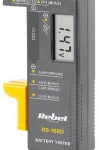 Rebel Batterij tester AAA/ AA/ C/ D/ 9V MIE-RB-168D 110x60x25mm