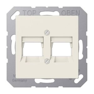 Jung As500 Afdekking Centraalplaat Isdn 2xrj45 Utp A569-2Npand Crème