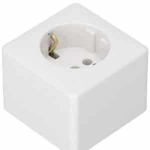 Kaiser Opbouw Wcd 1-V Ra. 715/KWS  Echt Wit 60x60x48mm