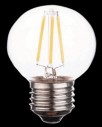 HP-Led Filament KGL Polycarbonaat 1W E14 2200K 75L Helder voor Prikkabel