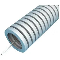 Mantelbuis Preflex 25mm lege buis met trekdraad Per meter