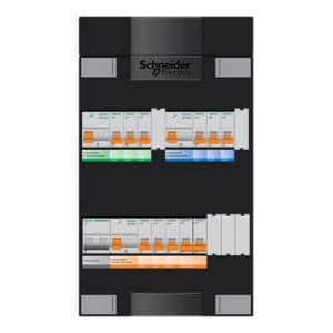Schneider Installatiekast 1-Fase 9x16A 3xaardlek 1xhfdsc 1X Kookgroep