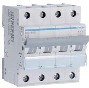 Hager MBN620E Installatieautomaat B20A 4p 3-Polig + Nul Krachtgroep